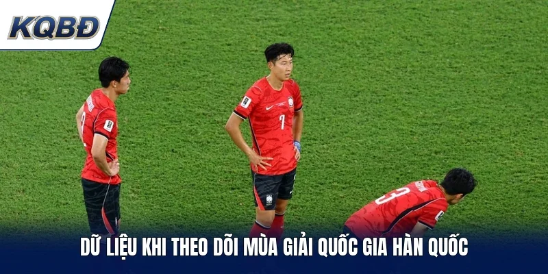 Dữ liệu khi theo dõi mùa giải quốc gia Hàn Quốc